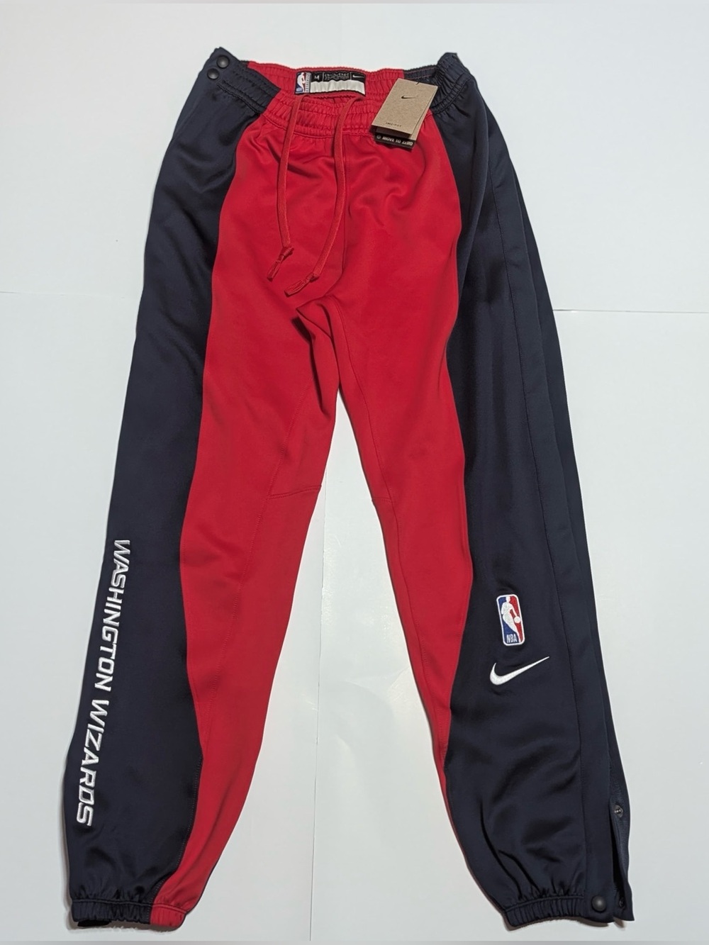 Nike NBA Engineered Washington Wizards Basketball Warm Up Button Down Pants - Picture 2 of 13